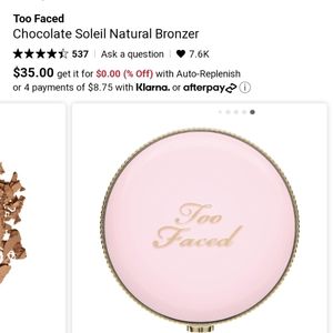 Too FacedChocolate Soleil Natural Bronzer-golden cocoa